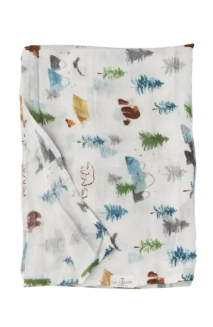 Loulou Lollipop Luxe Muslin Swaddle - Adventure Begins