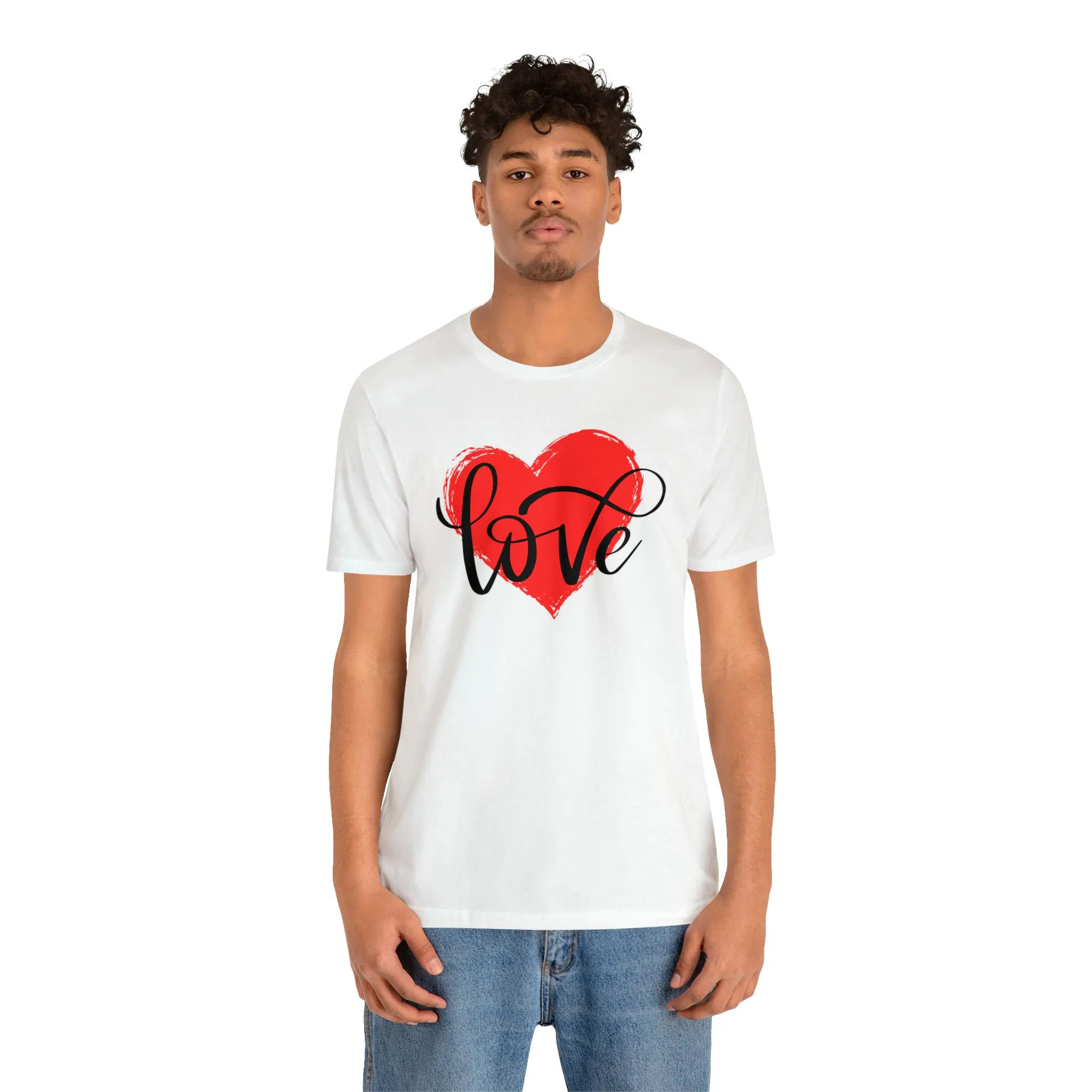 Love Heart Mom T-Shirt | Love Ya Mom Tee |  Bella Canvas 3001 Unisex |  Mother Short Sleeve Tshirt