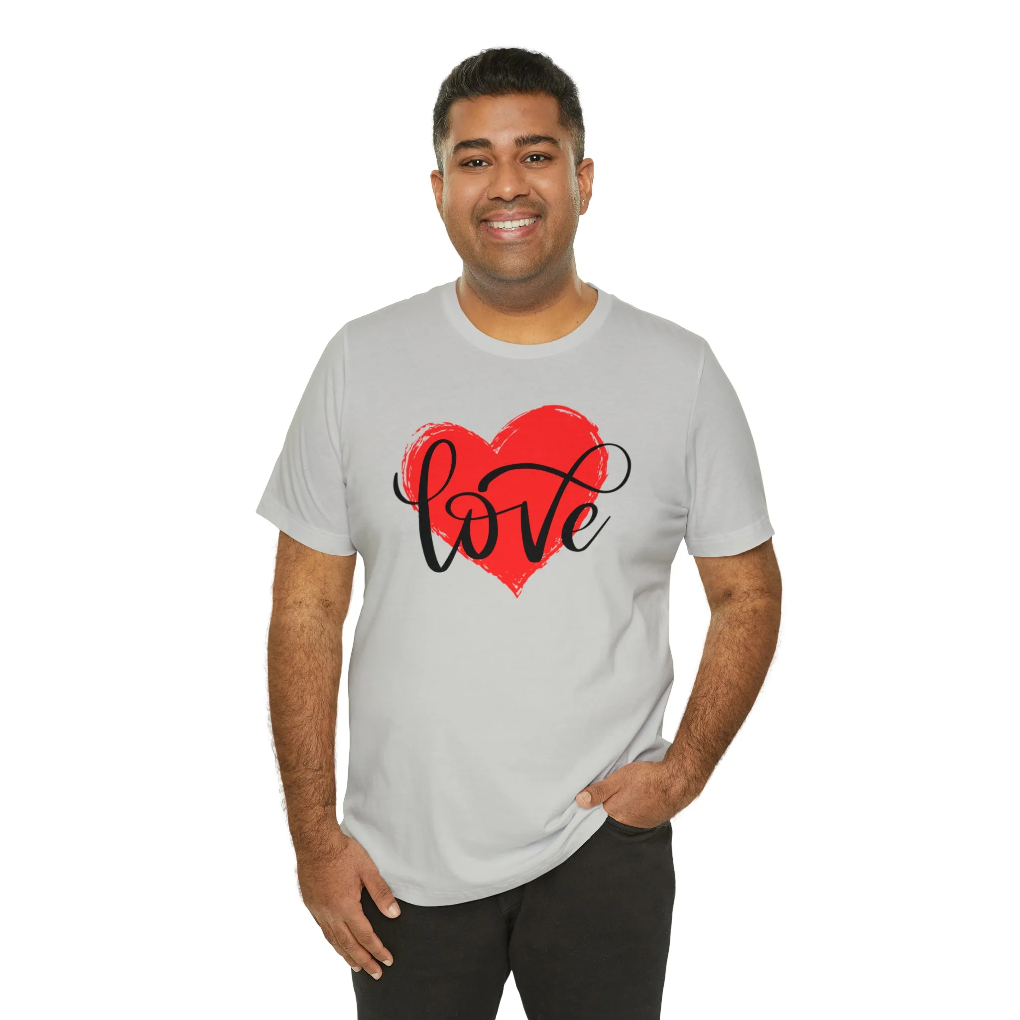Love Heart Mom T-Shirt | Love Ya Mom Tee |  Bella Canvas 3001 Unisex |  Mother Short Sleeve Tshirt