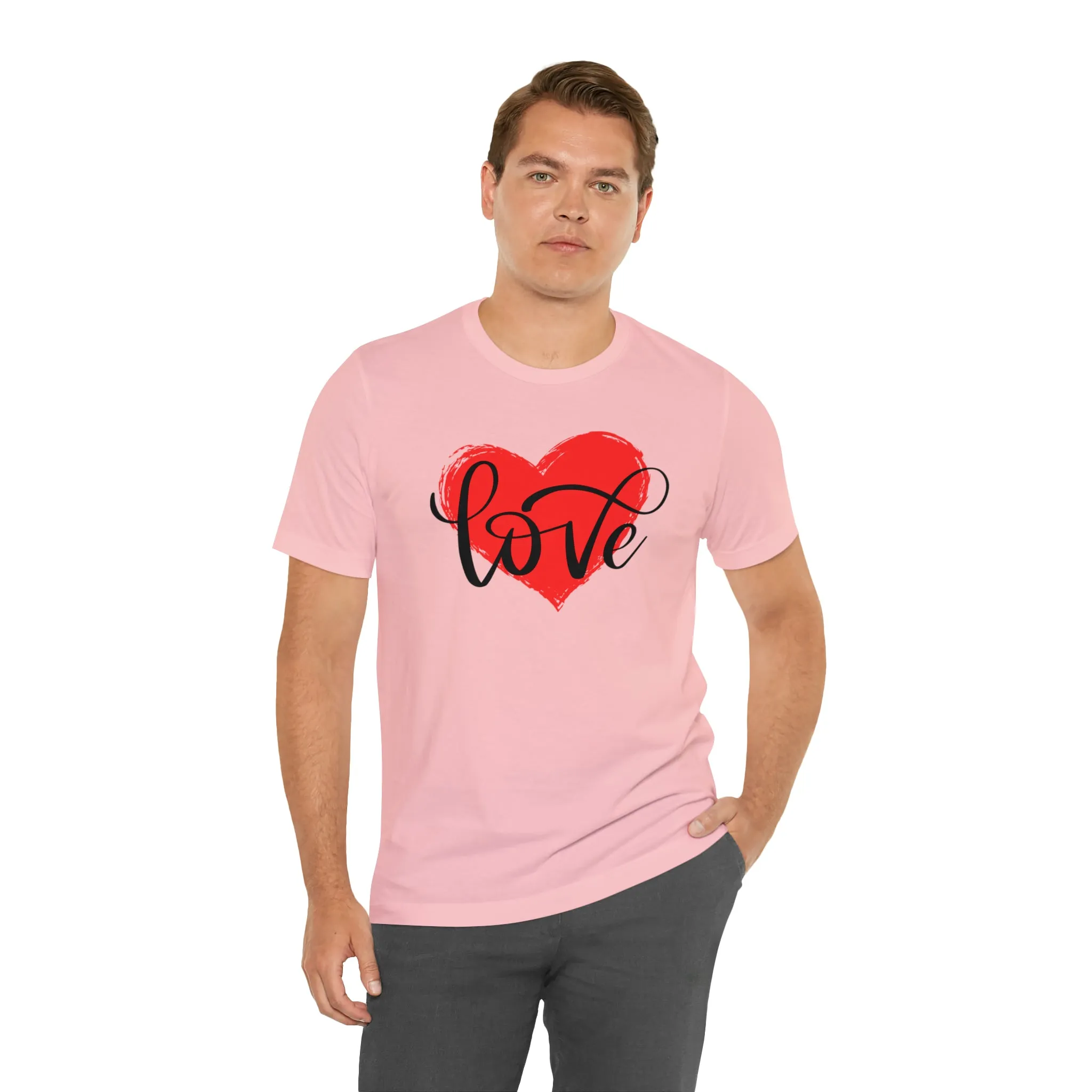 Love Heart Mom T-Shirt | Love Ya Mom Tee |  Bella Canvas 3001 Unisex |  Mother Short Sleeve Tshirt