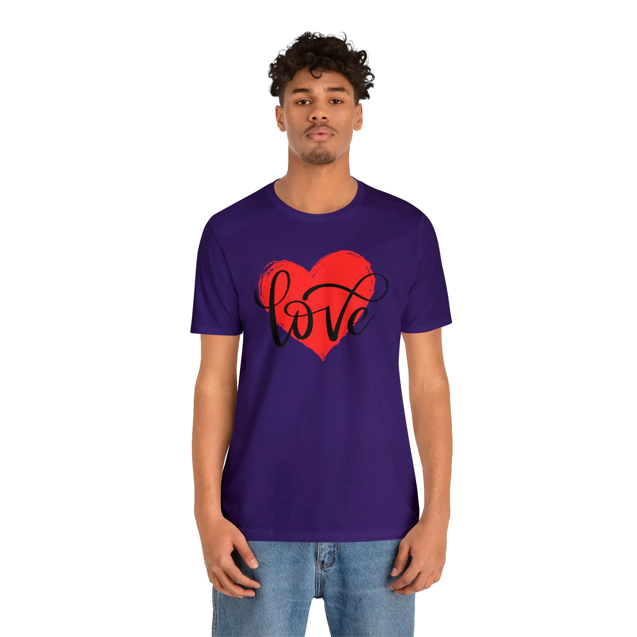 Love Heart Mom T-Shirt | Love Ya Mom Tee |  Bella Canvas 3001 Unisex |  Mother Short Sleeve Tshirt