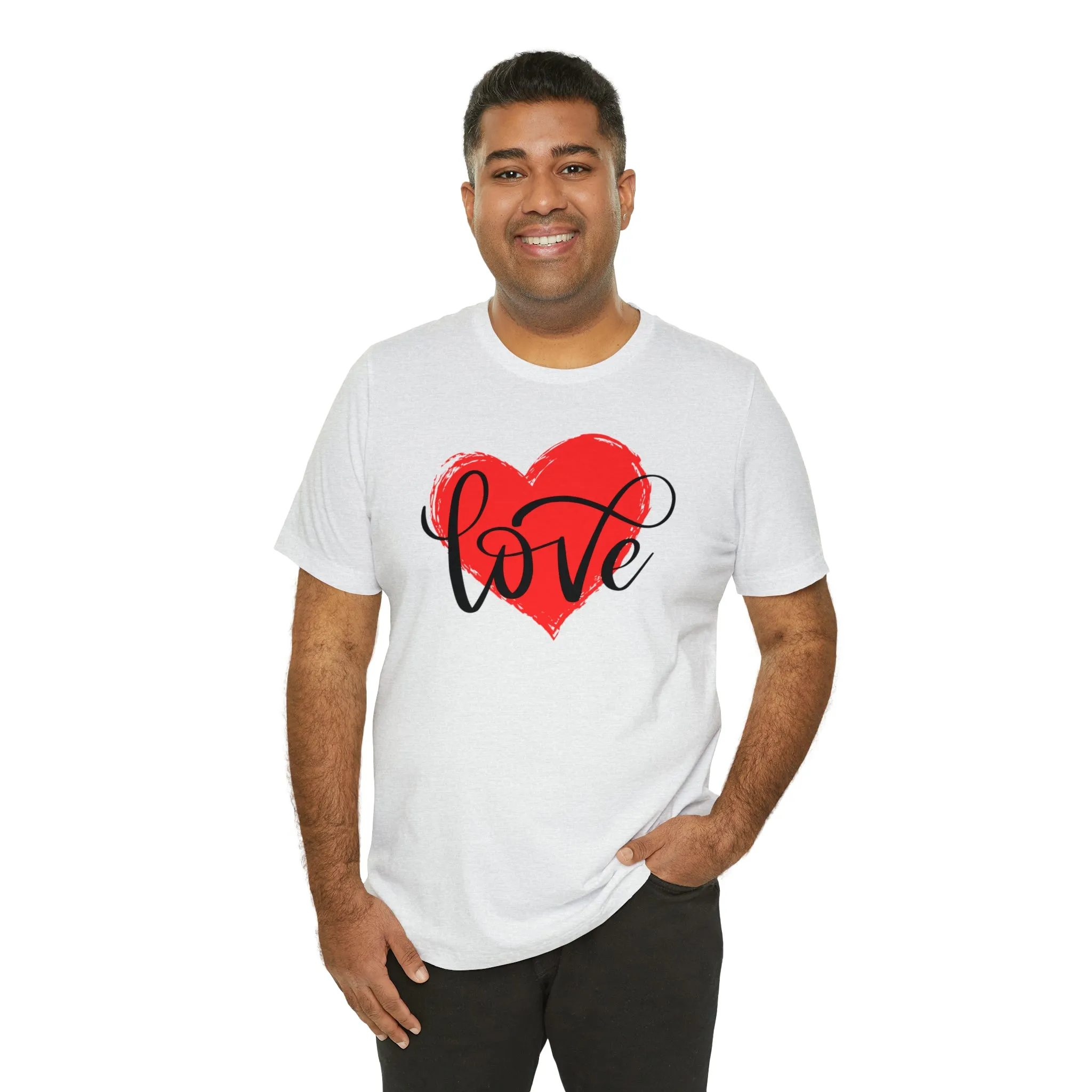 Love Heart Mom T-Shirt | Love Ya Mom Tee |  Bella Canvas 3001 Unisex |  Mother Short Sleeve Tshirt