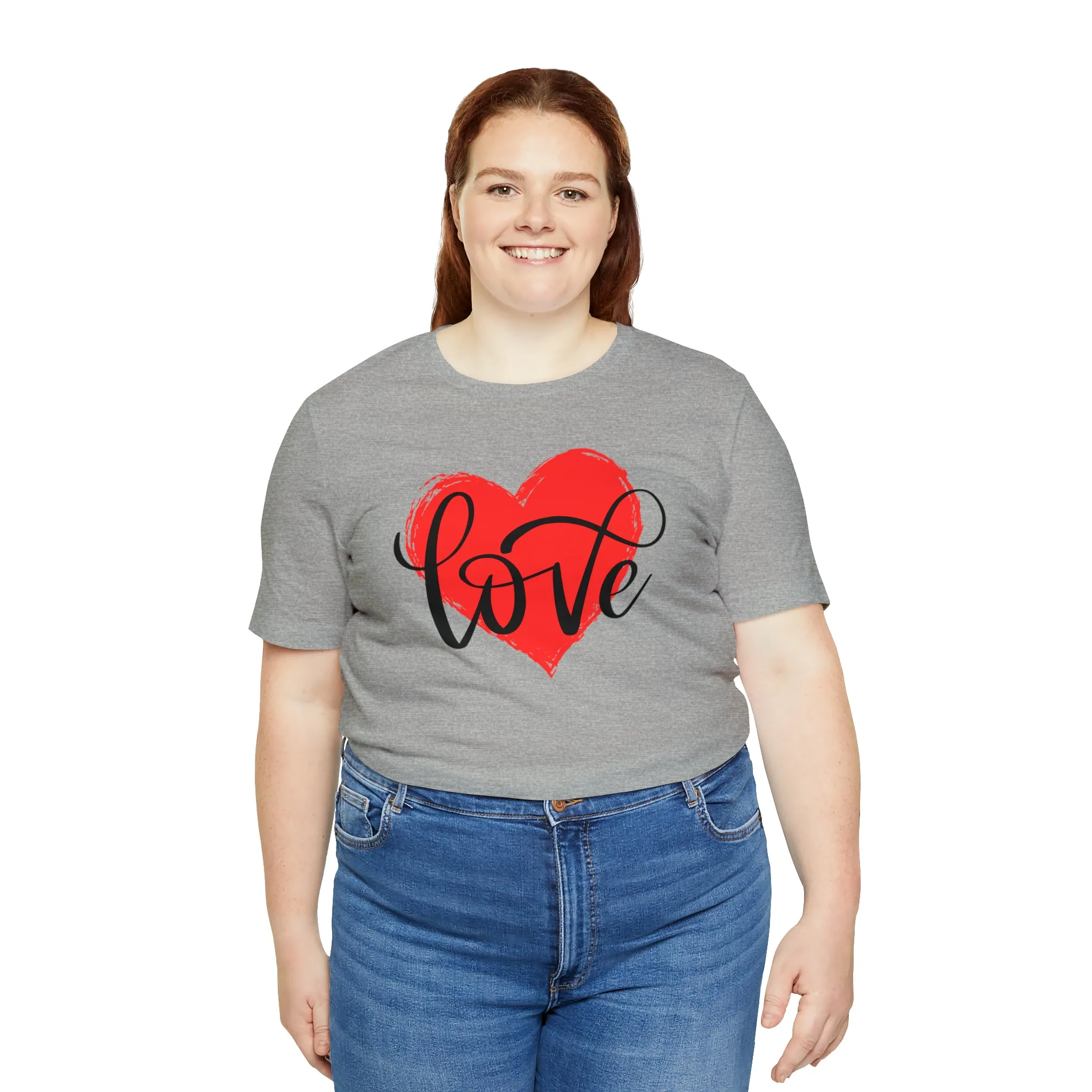 Love Heart Mom T-Shirt | Love Ya Mom Tee |  Bella Canvas 3001 Unisex |  Mother Short Sleeve Tshirt