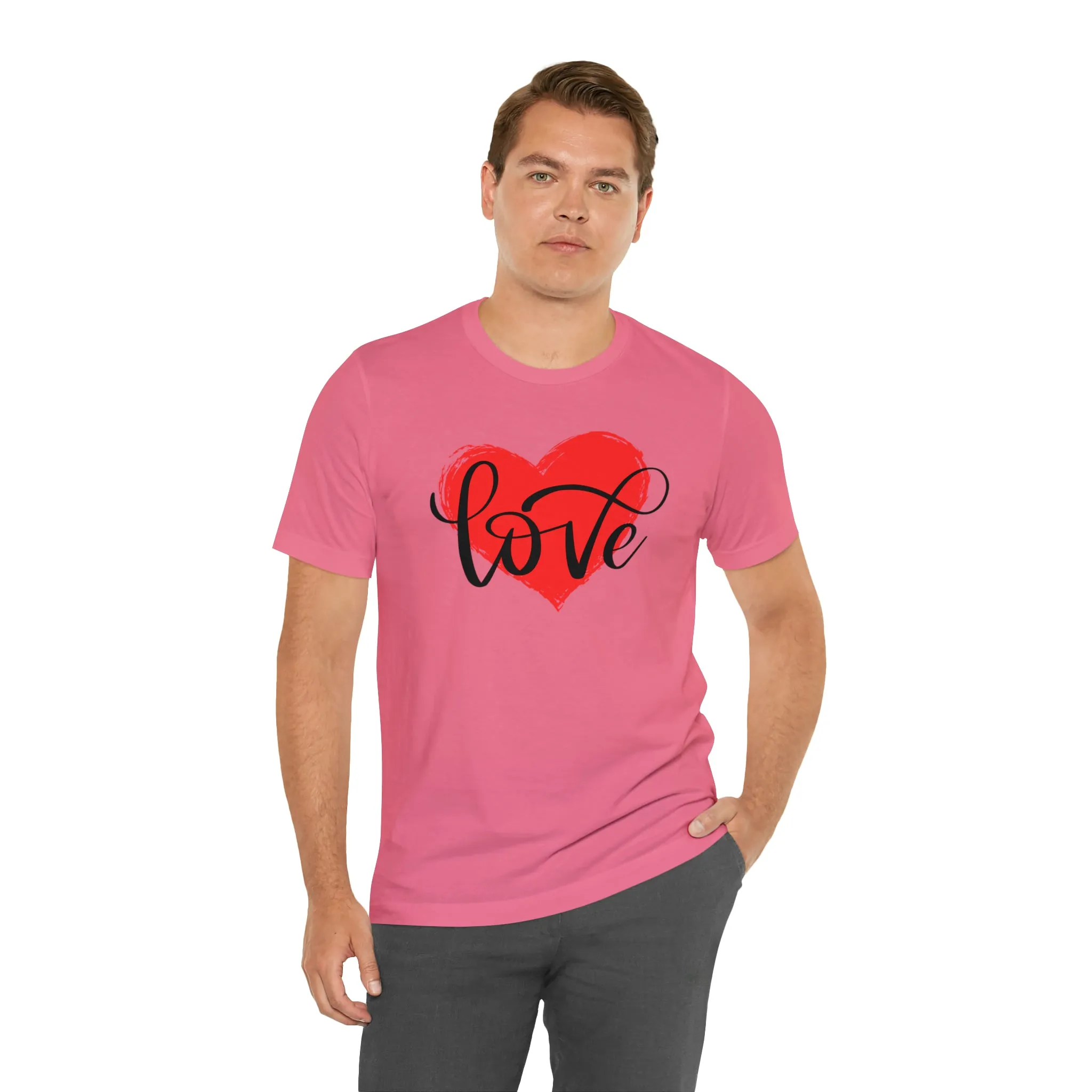 Love Heart Mom T-Shirt | Love Ya Mom Tee |  Bella Canvas 3001 Unisex |  Mother Short Sleeve Tshirt