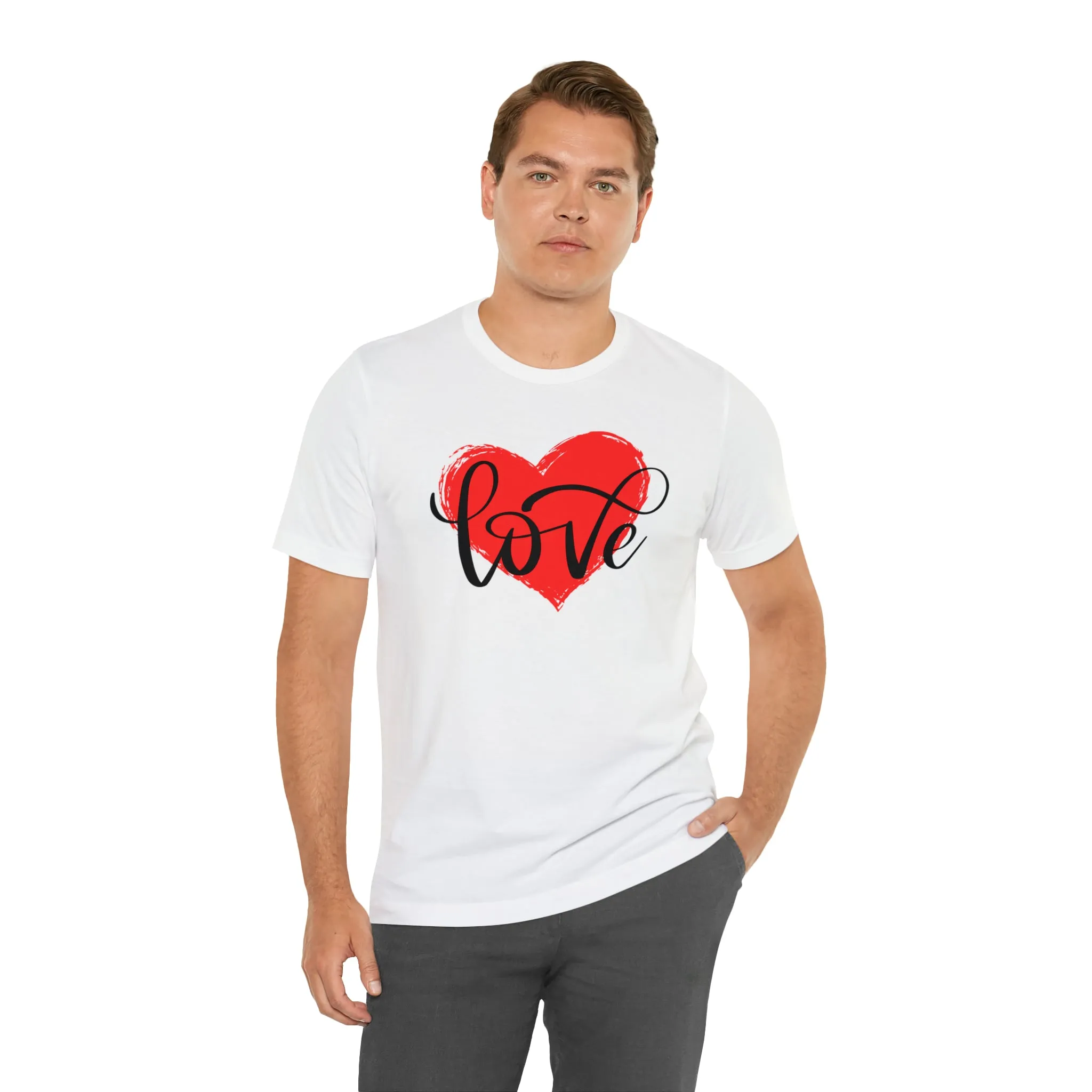 Love Heart Mom T-Shirt | Love Ya Mom Tee |  Bella Canvas 3001 Unisex |  Mother Short Sleeve Tshirt