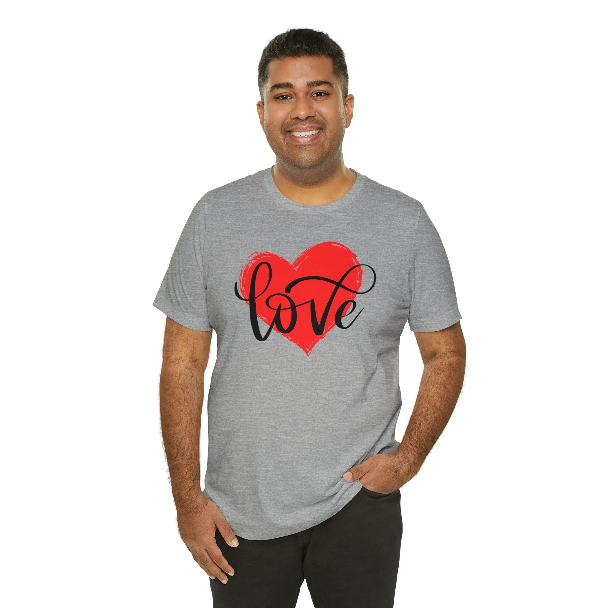 Love Heart Mom T-Shirt | Love Ya Mom Tee |  Bella Canvas 3001 Unisex |  Mother Short Sleeve Tshirt