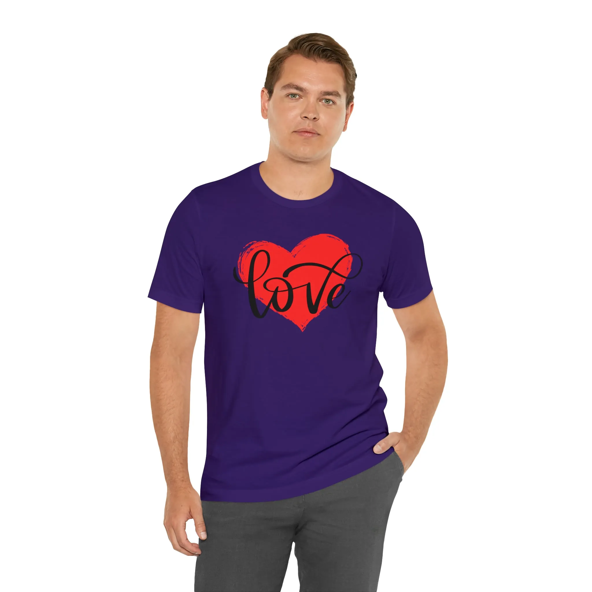 Love Heart Mom T-Shirt | Love Ya Mom Tee |  Bella Canvas 3001 Unisex |  Mother Short Sleeve Tshirt