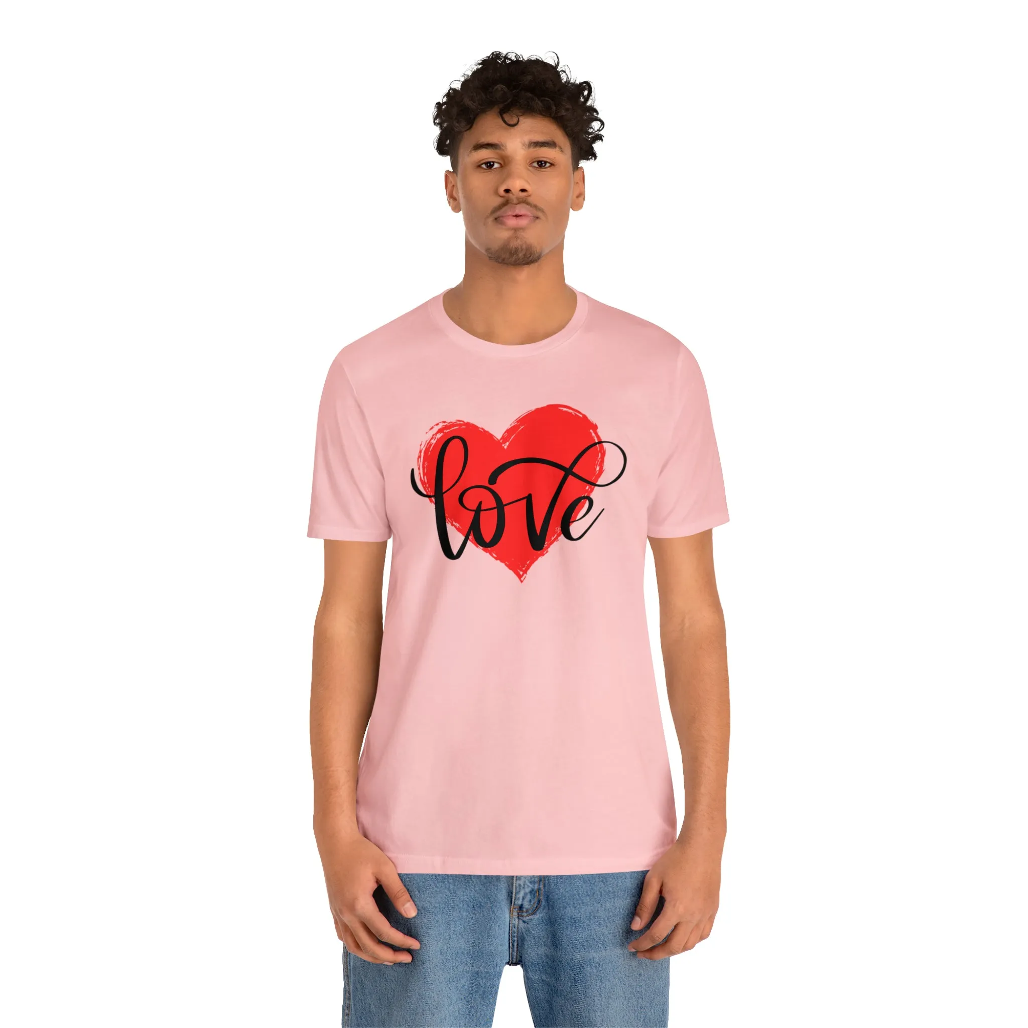 Love Heart Mom T-Shirt | Love Ya Mom Tee |  Bella Canvas 3001 Unisex |  Mother Short Sleeve Tshirt