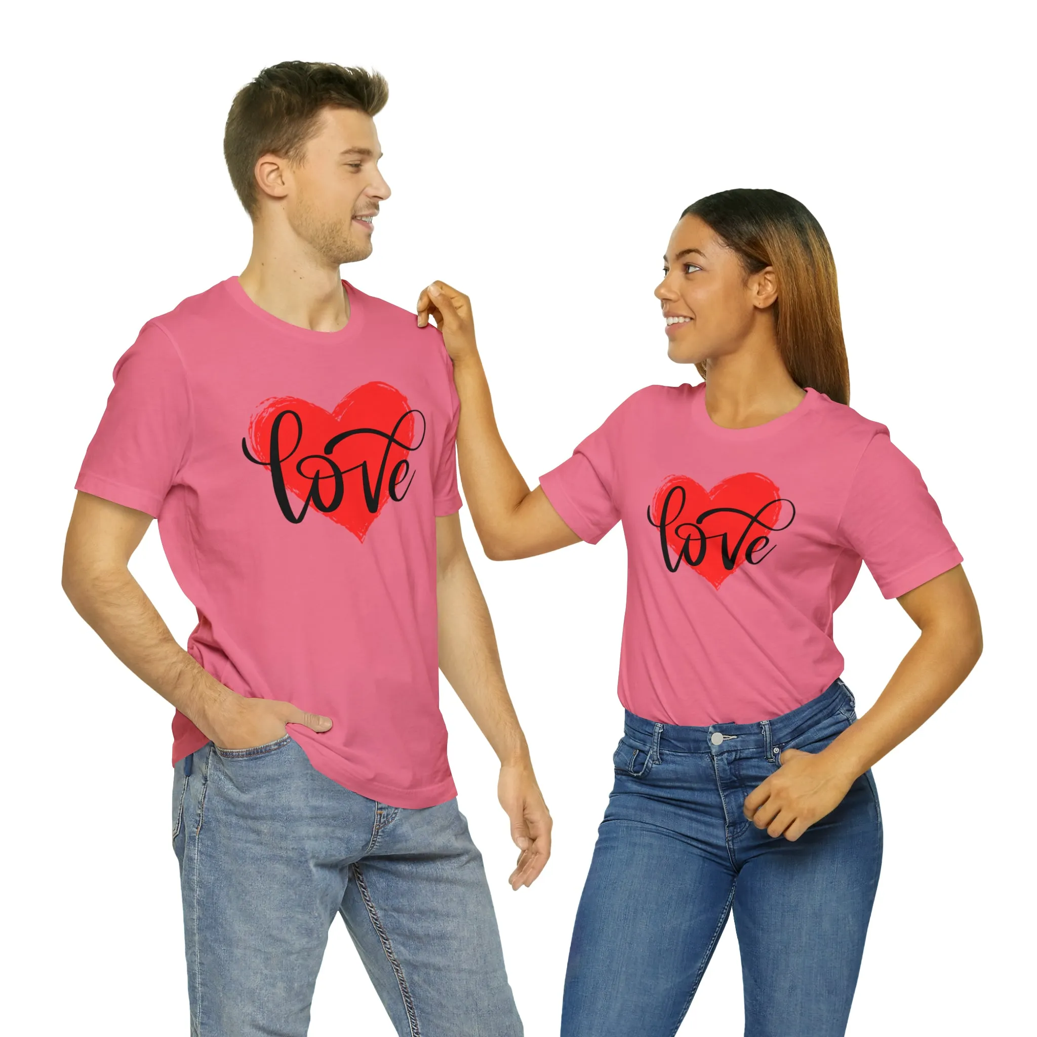 Love Heart Mom T-Shirt | Love Ya Mom Tee |  Bella Canvas 3001 Unisex |  Mother Short Sleeve Tshirt