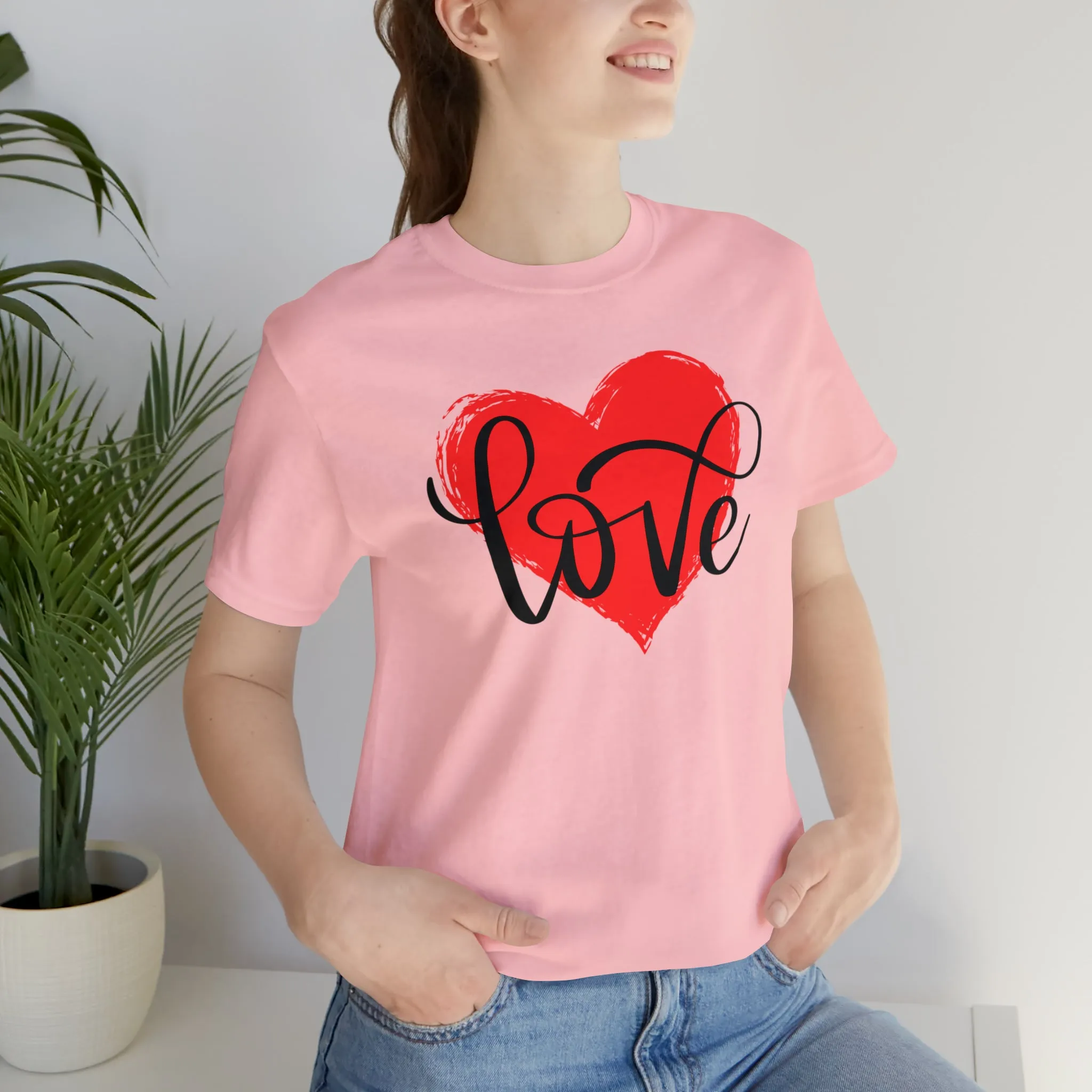 Love Heart Mom T-Shirt | Love Ya Mom Tee |  Bella Canvas 3001 Unisex |  Mother Short Sleeve Tshirt