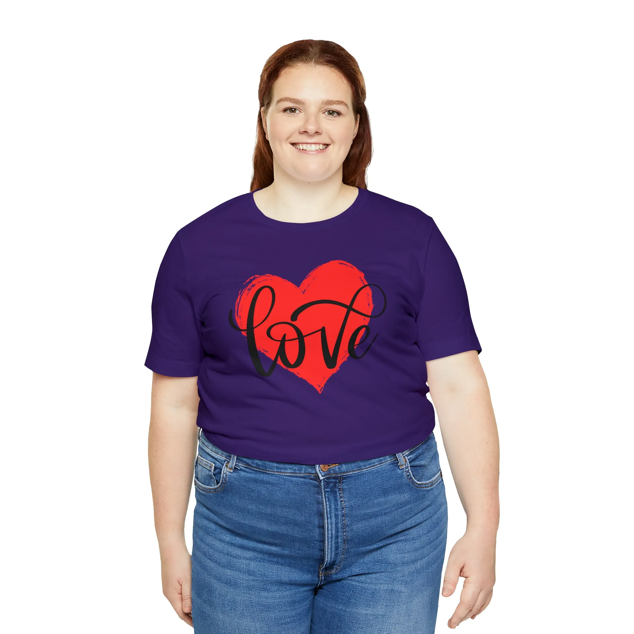 Love Heart Mom T-Shirt | Love Ya Mom Tee |  Bella Canvas 3001 Unisex |  Mother Short Sleeve Tshirt