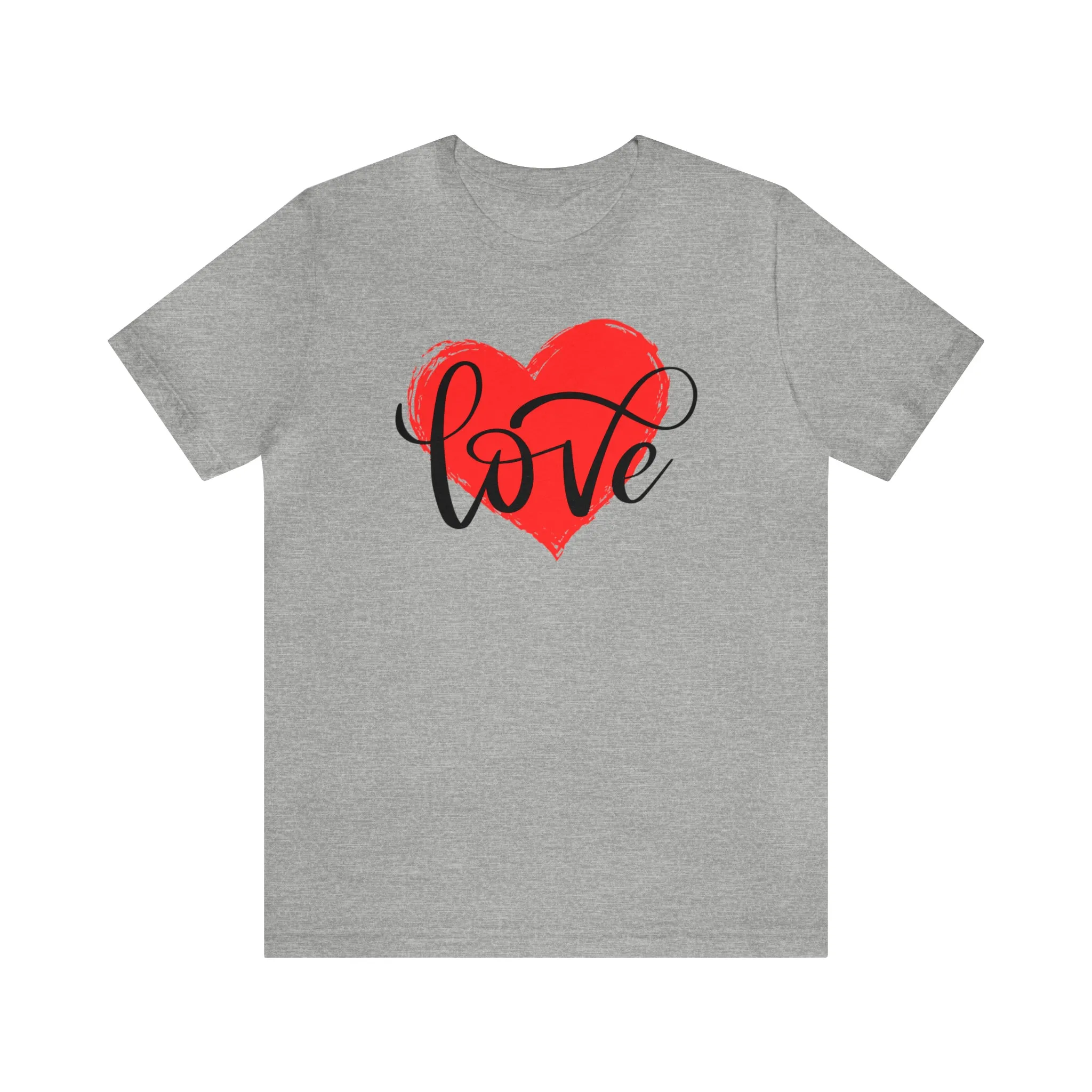 Love Heart Mom T-Shirt | Love Ya Mom Tee |  Bella Canvas 3001 Unisex |  Mother Short Sleeve Tshirt