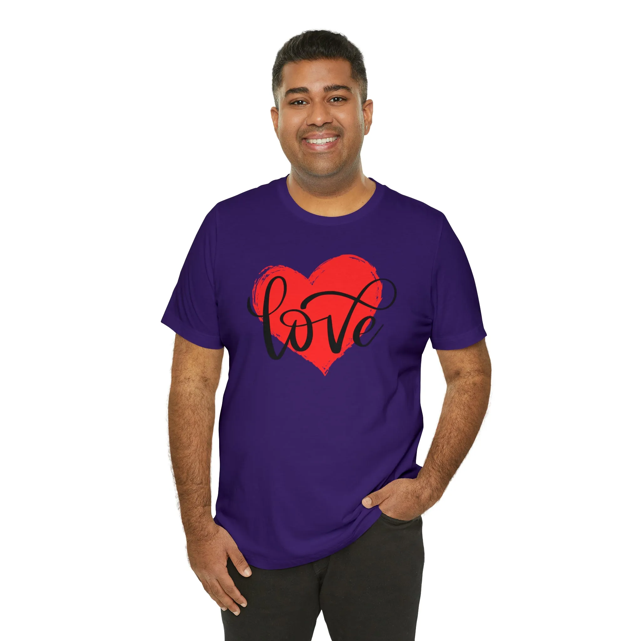 Love Heart Mom T-Shirt | Love Ya Mom Tee |  Bella Canvas 3001 Unisex |  Mother Short Sleeve Tshirt