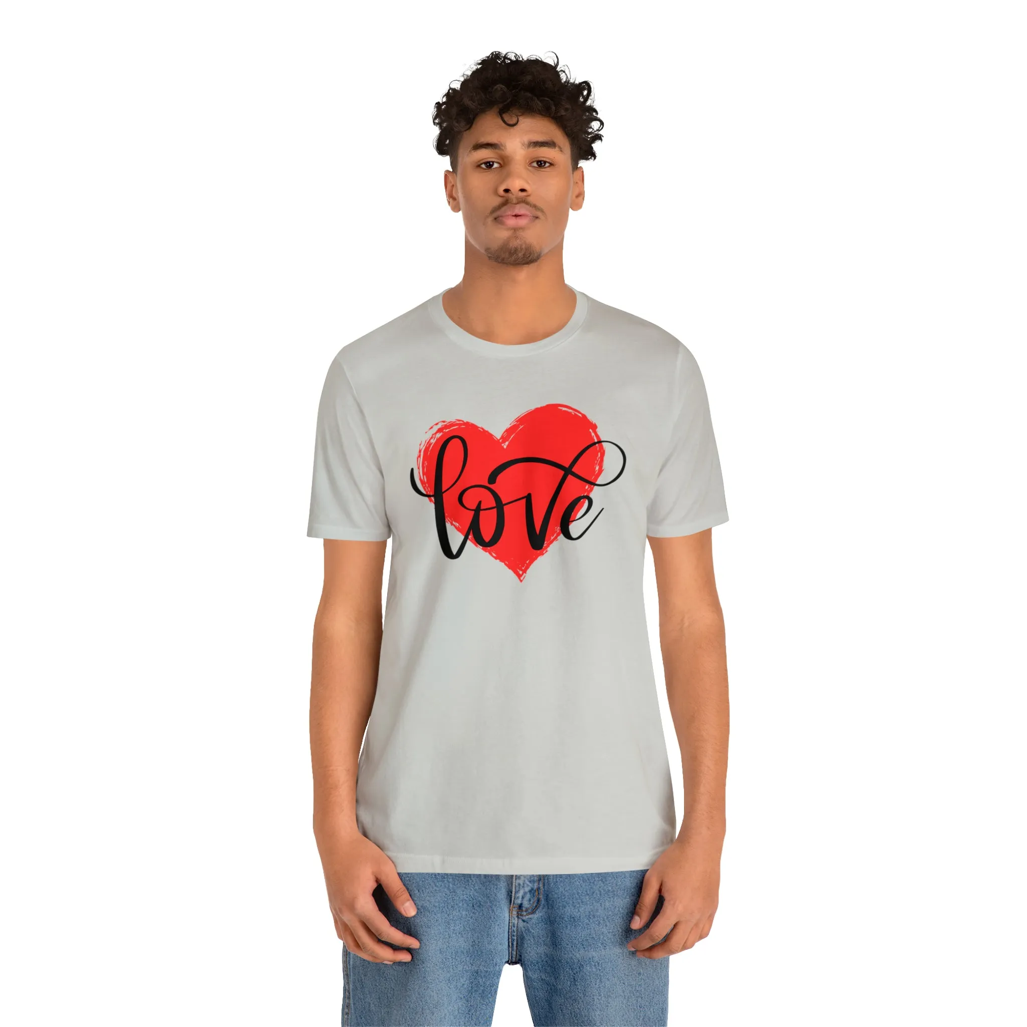 Love Heart Mom T-Shirt | Love Ya Mom Tee |  Bella Canvas 3001 Unisex |  Mother Short Sleeve Tshirt