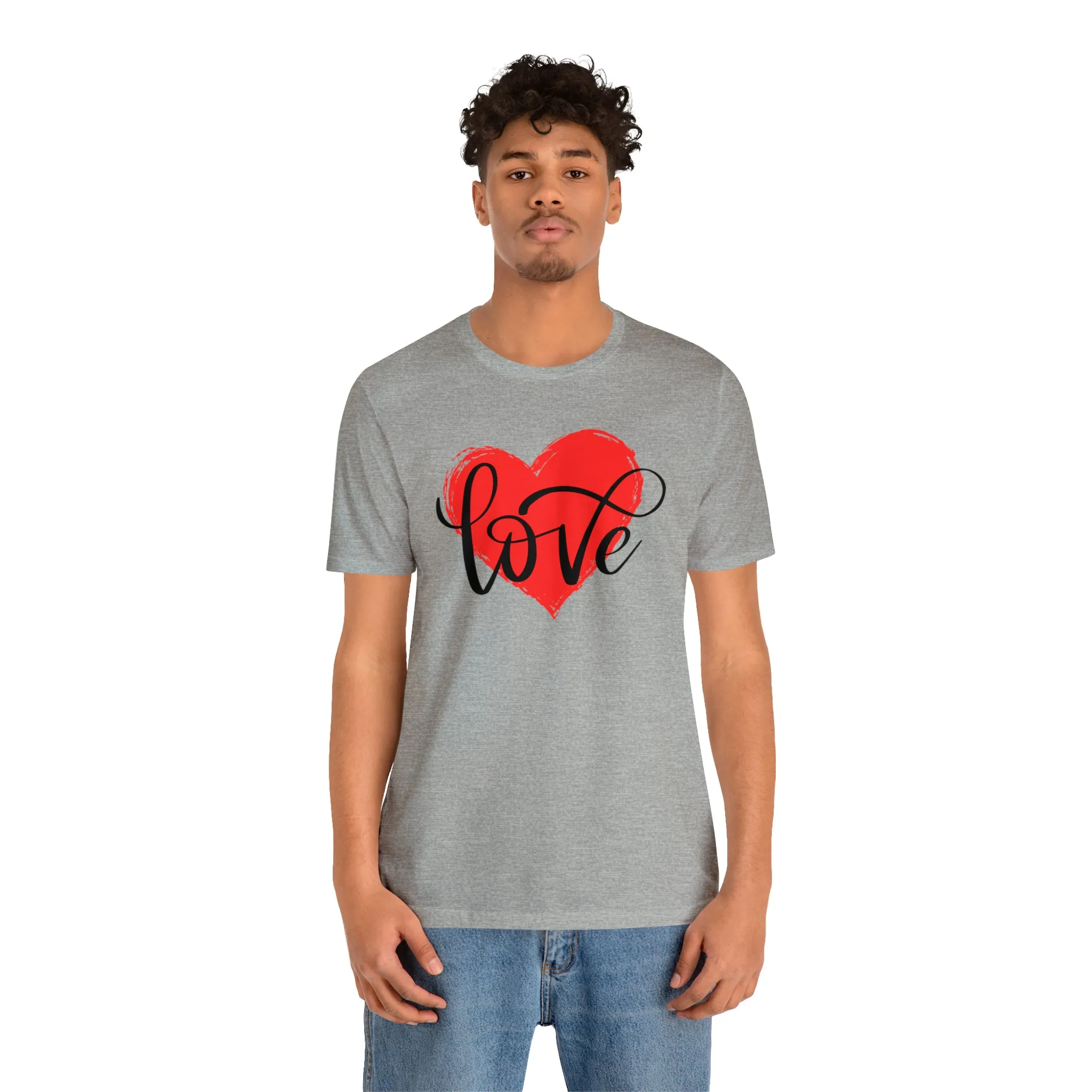 Love Heart Mom T-Shirt | Love Ya Mom Tee |  Bella Canvas 3001 Unisex |  Mother Short Sleeve Tshirt