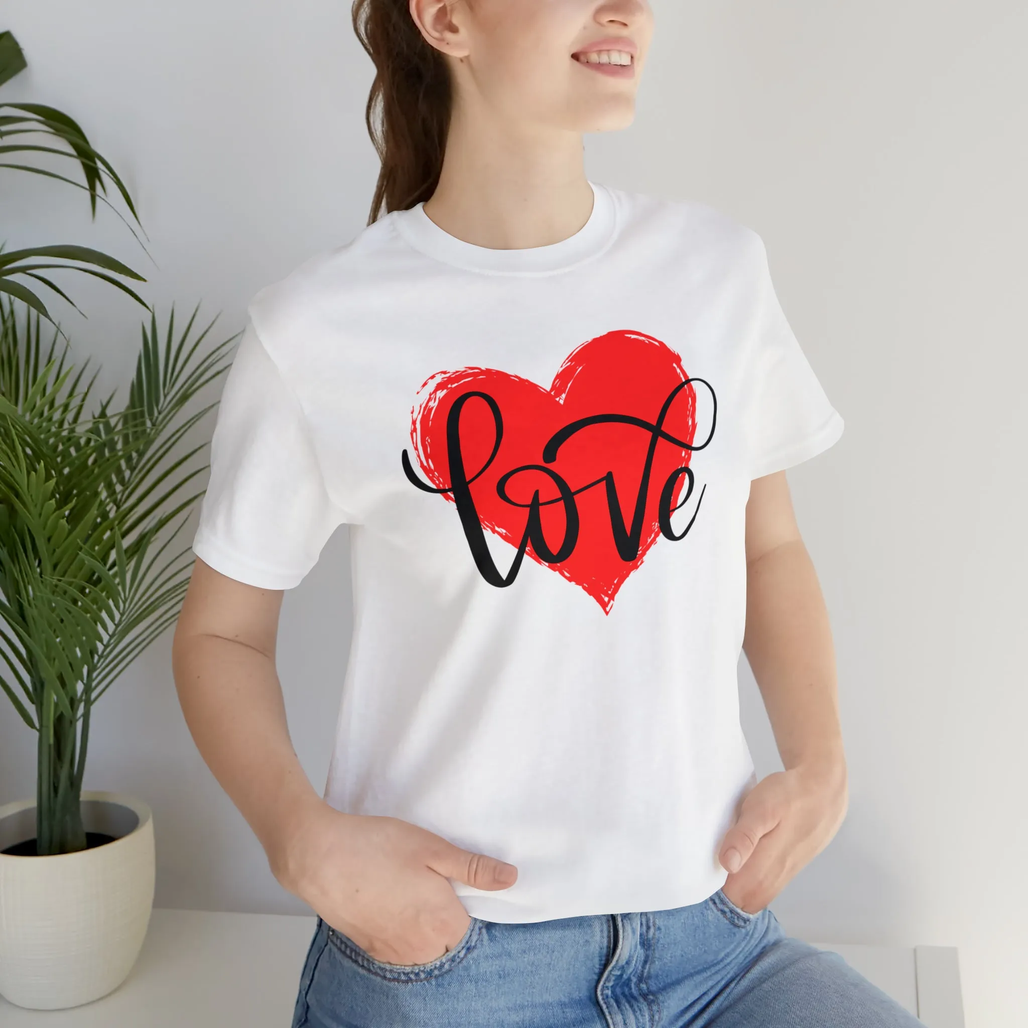Love Heart Mom T-Shirt | Love Ya Mom Tee |  Bella Canvas 3001 Unisex |  Mother Short Sleeve Tshirt