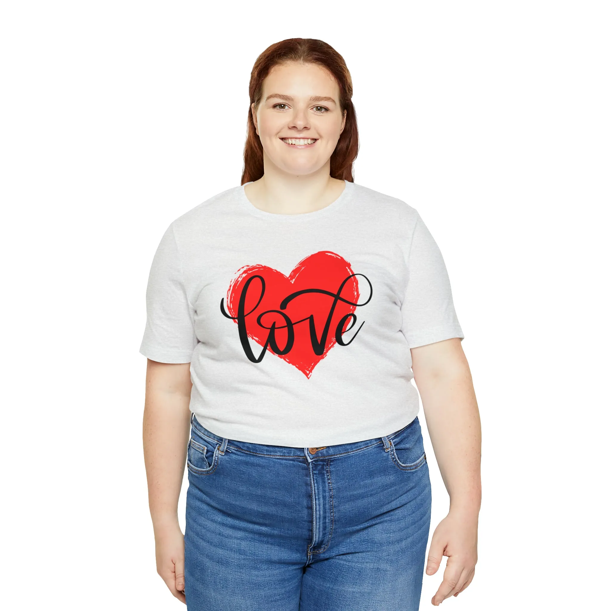 Love Heart Mom T-Shirt | Love Ya Mom Tee |  Bella Canvas 3001 Unisex |  Mother Short Sleeve Tshirt