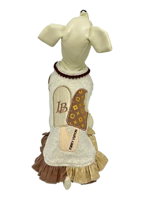 Luna Blue Furry Vuiton Ice Cream Dress