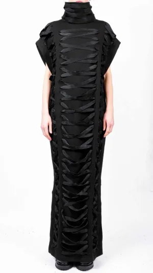 Maxi Sweatshirt Dress with Laces