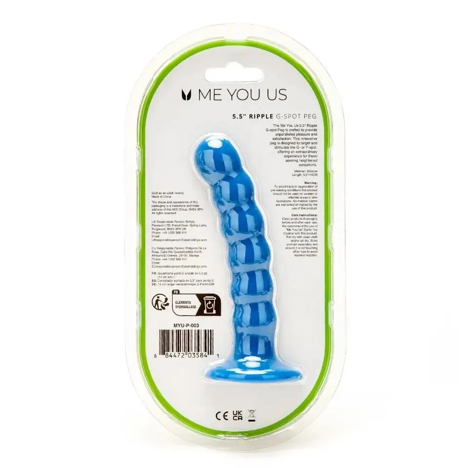 Me you us 5.5 Inch Ripple g Spot Peg Dildo
