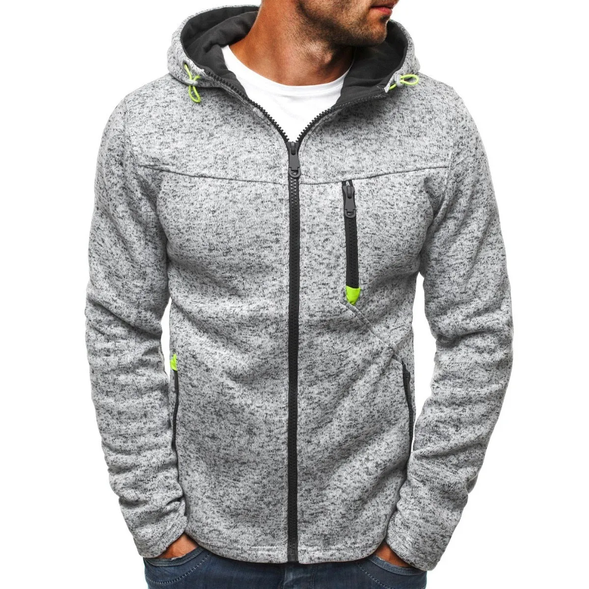 Men's Cardigan Hooded Coat