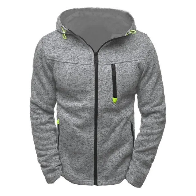 Men's Cardigan Hooded Coat