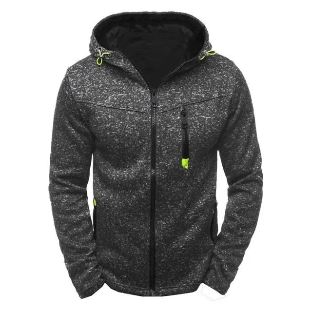Men's Cardigan Hooded Coat