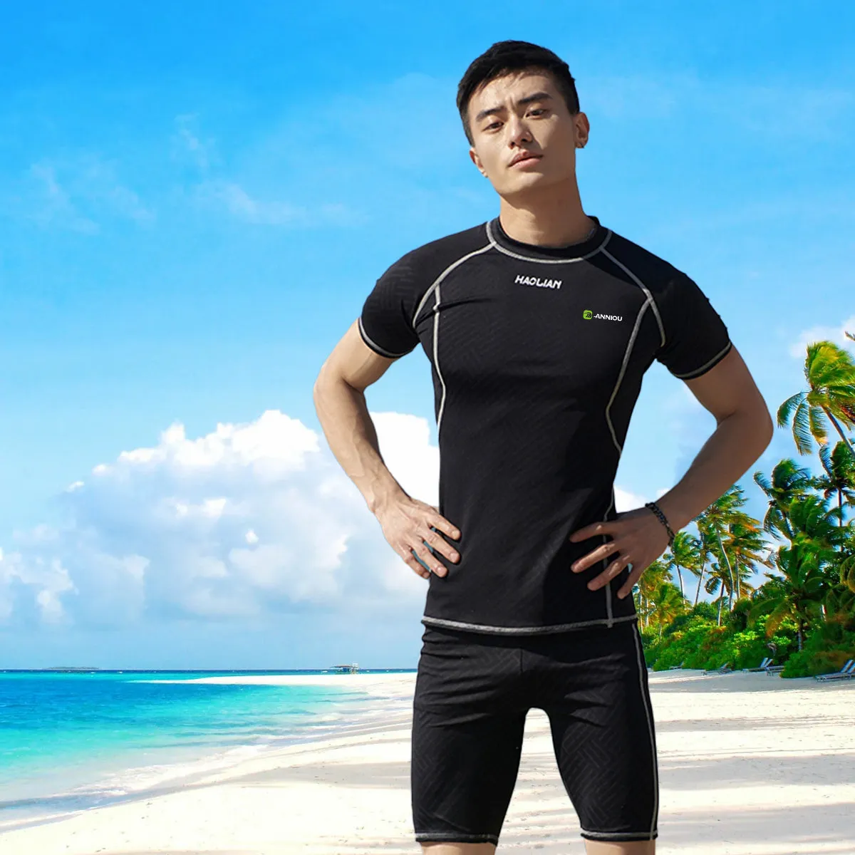 Men's Sun Protection Swimsuit Set