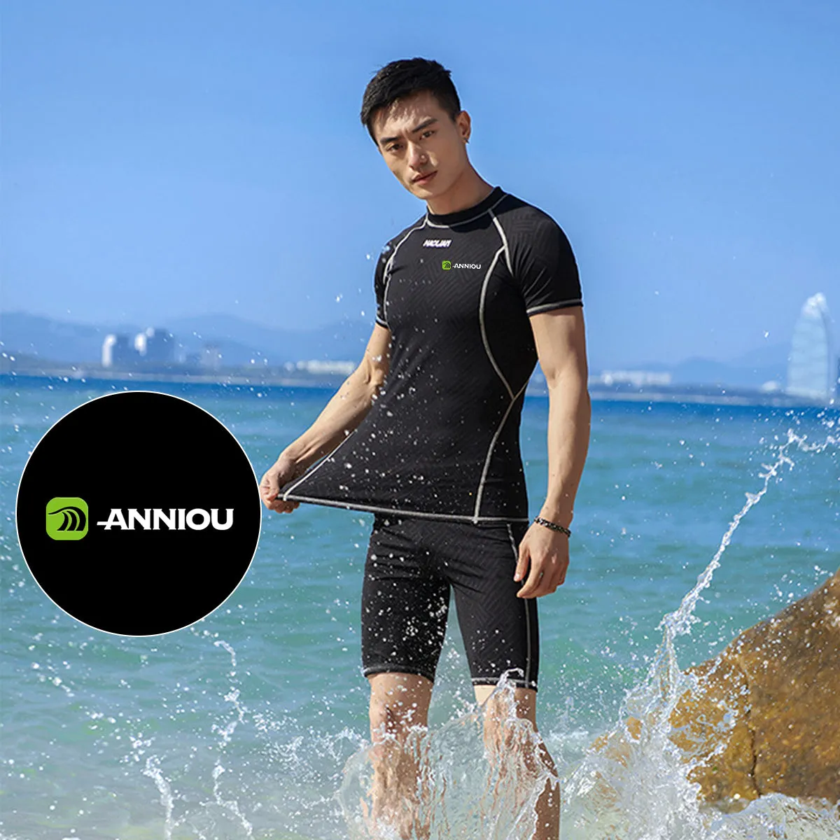 Men's Sun Protection Swimsuit Set