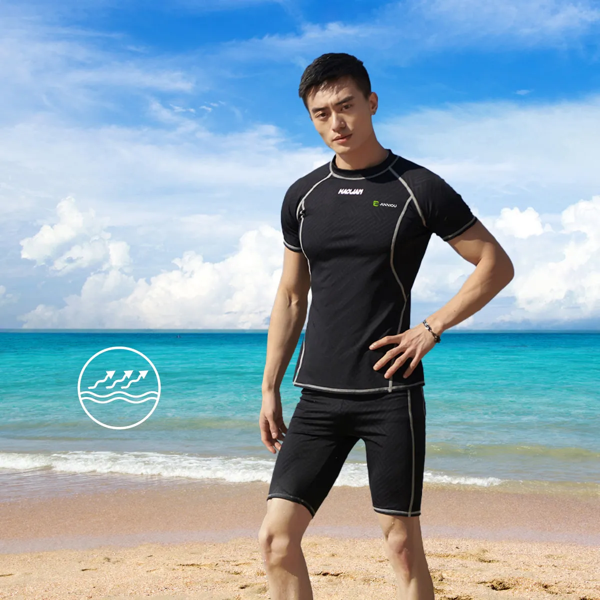 Men's Sun Protection Swimsuit Set