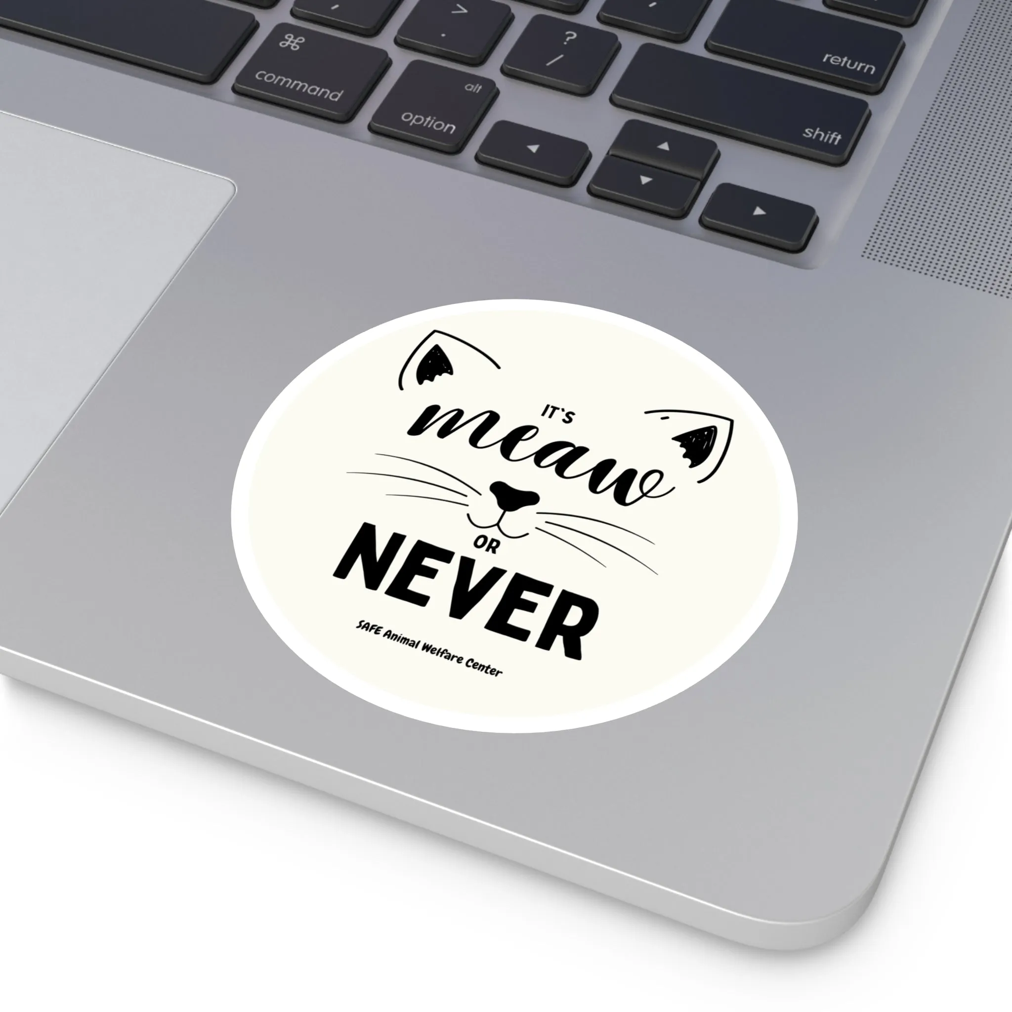 Meow or Never! Round Stickers, Indoor\Outdoor