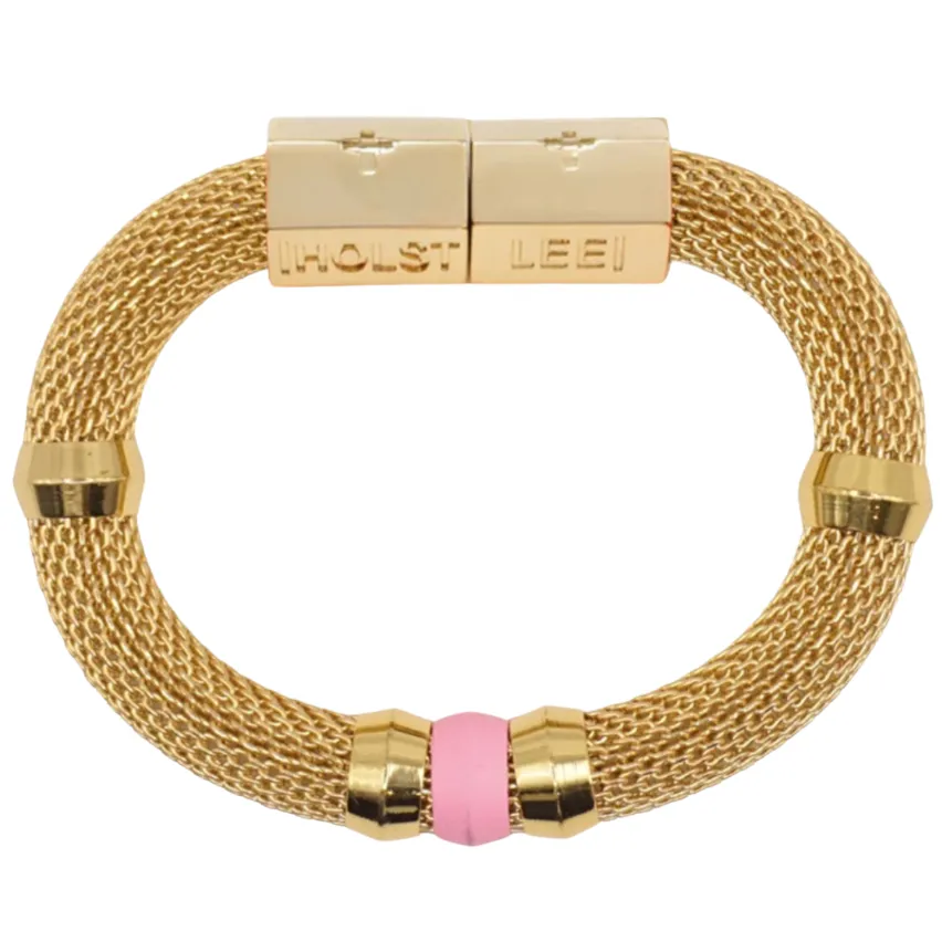 Mesh Candy Bracelet Light Pink