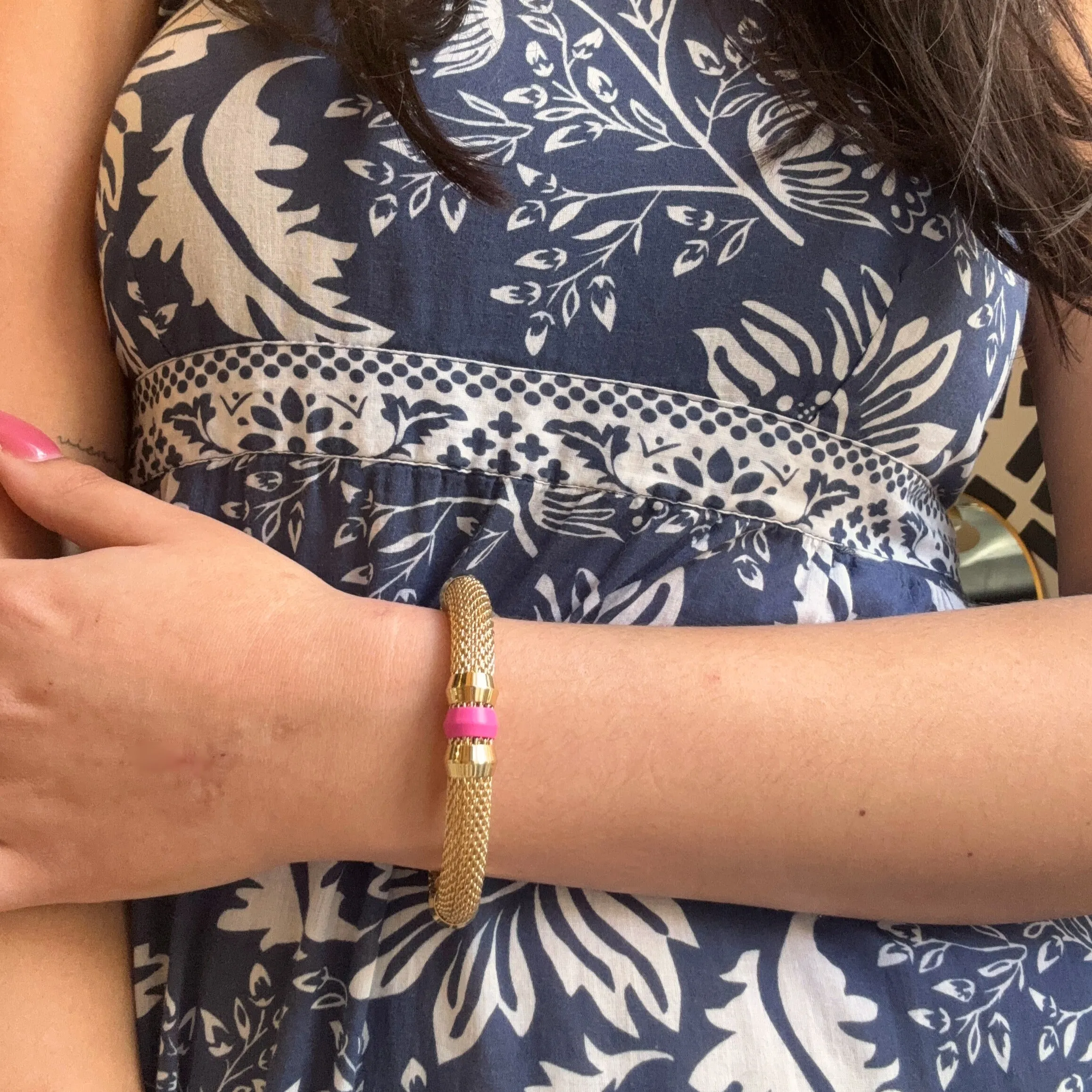 Mesh Candy Bracelet Pink