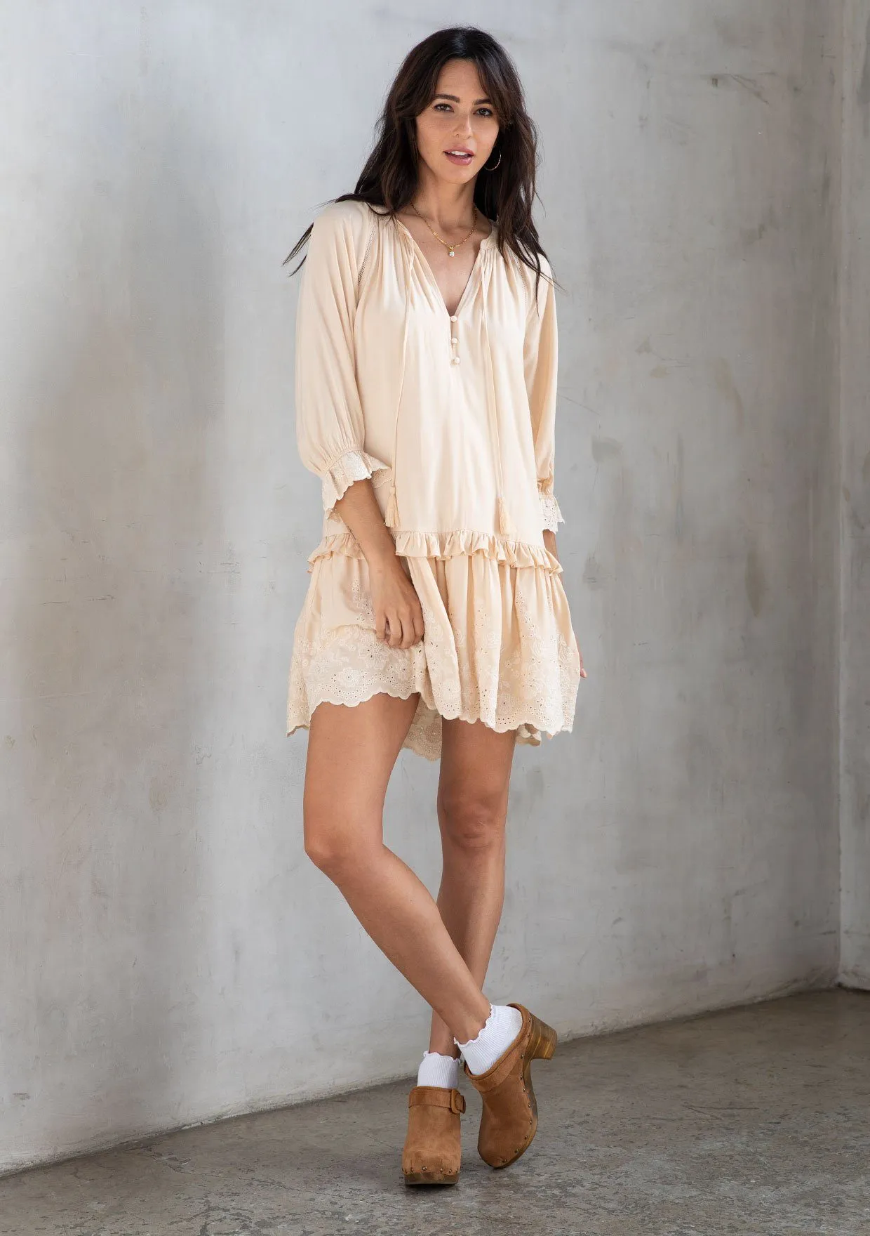 Morrison Embroidered Mini Dress