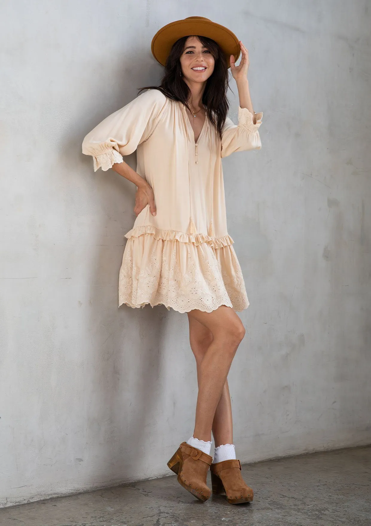 Morrison Embroidered Mini Dress