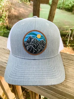 Mountain Range - Leather Patch Hat