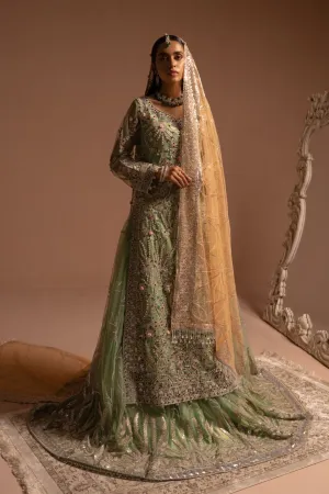 Net Embroidered Lehnga for Wedding #Y6147