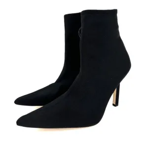 NEW Good American Kickstand Neoprene Point Toe Sock Boot Stiletto Heels Black 13