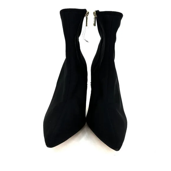 NEW Good American Kickstand Neoprene Point Toe Sock Boot Stiletto Heels Black 13