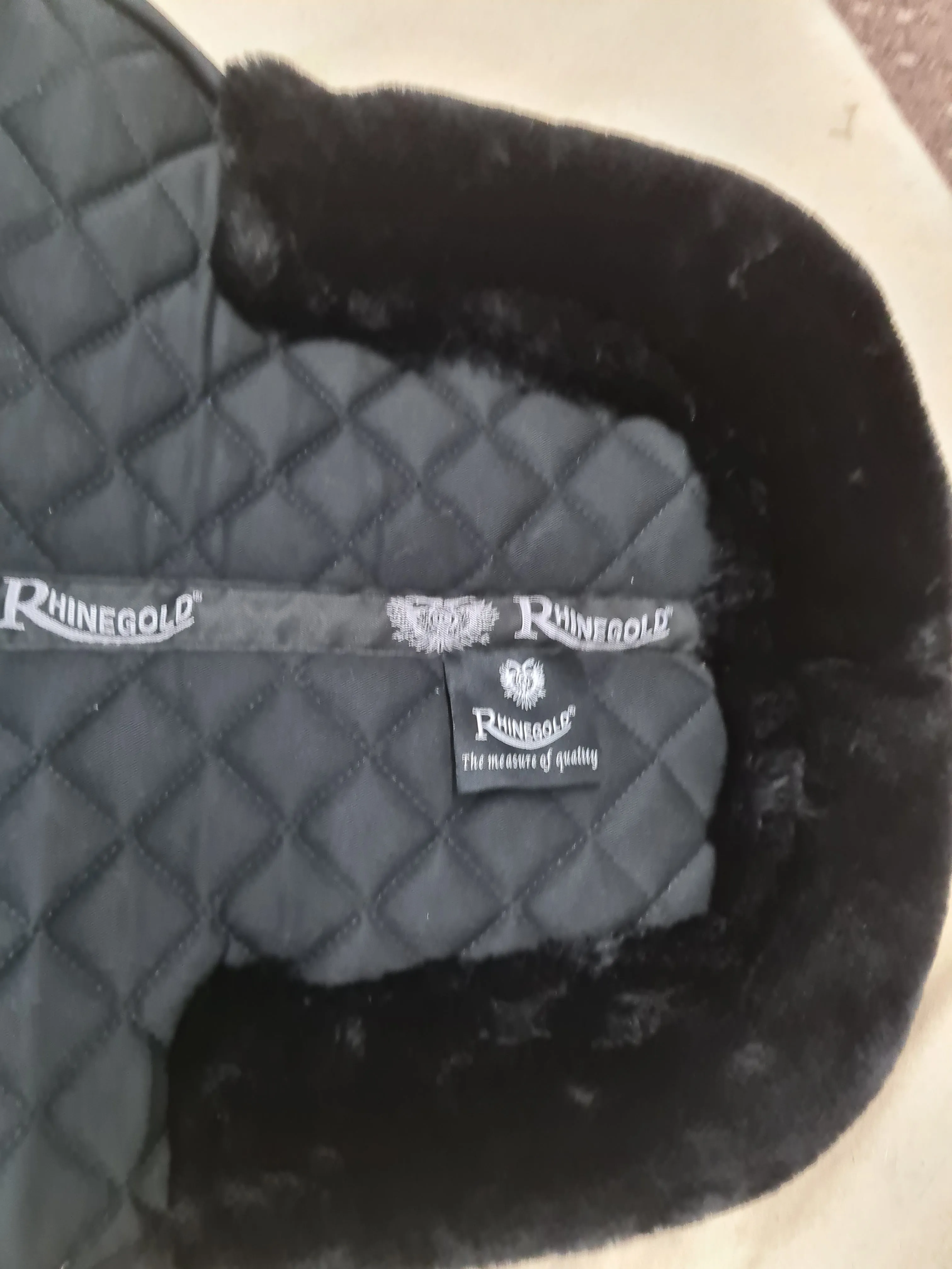 NEW rhinegold saddle pad, size cob & full, black FREE POSTAGE 🟢