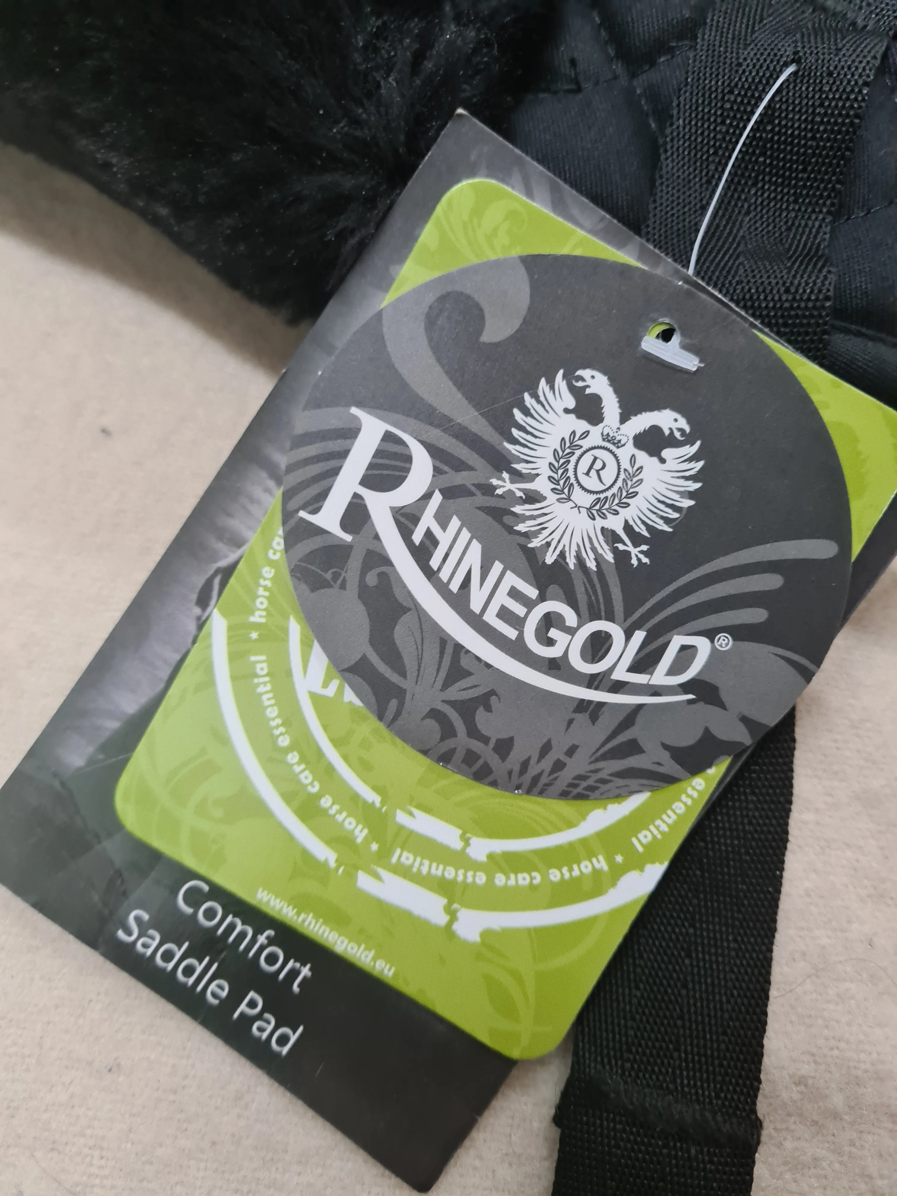 NEW rhinegold saddle pad, size cob & full, black FREE POSTAGE 🟢