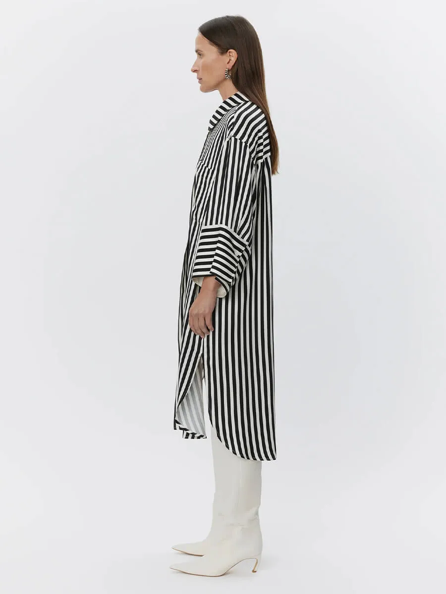Noe - Striped Viscose - Fluid Stripes