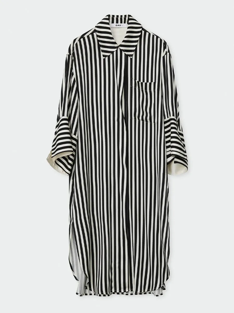 Noe - Striped Viscose - Fluid Stripes