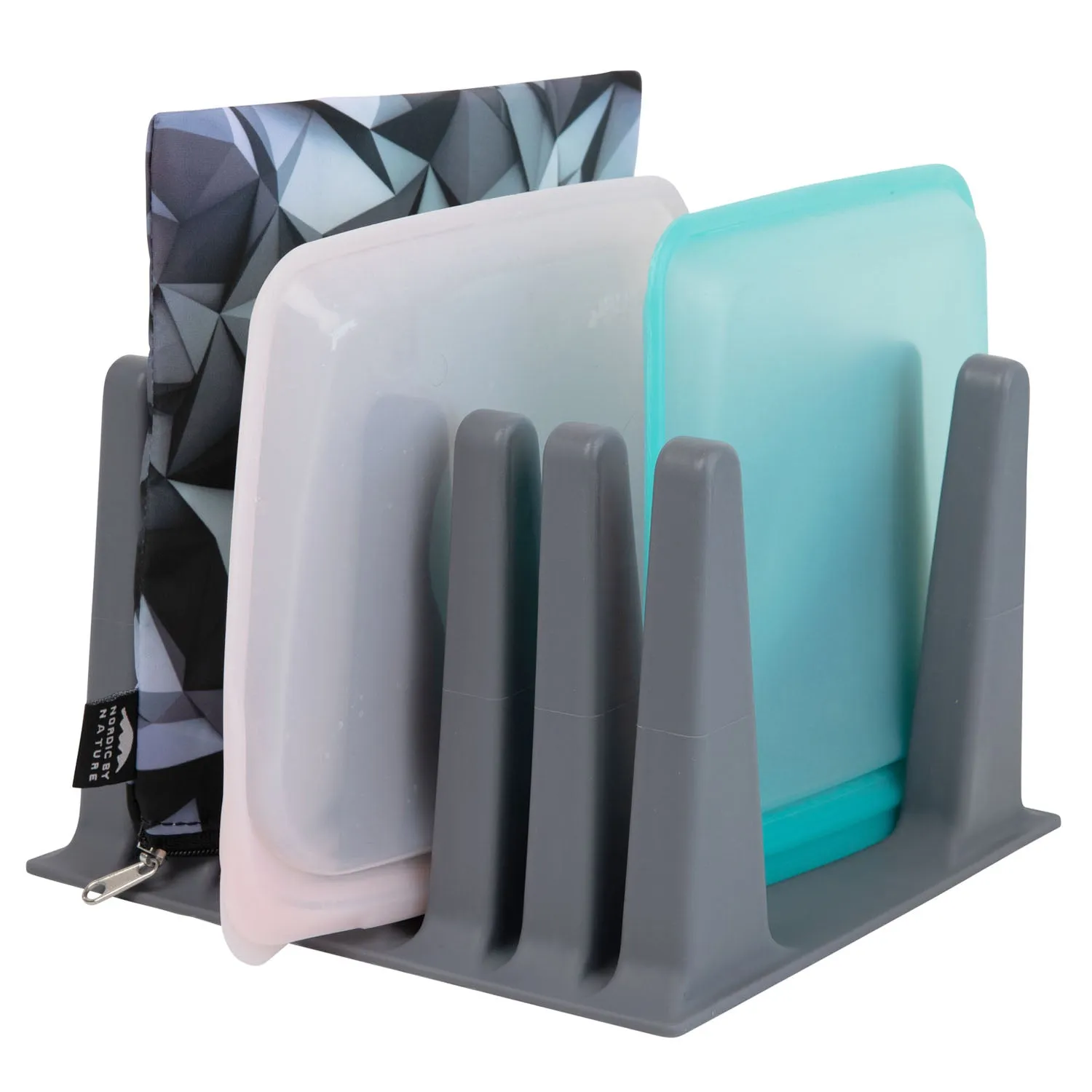 Nordic By Nature Silicone Drying Rack For Reusable Bags - (Slate Grey)