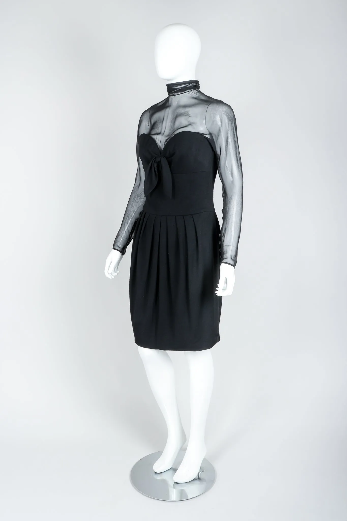 Numbered Couture Illusion Dress
