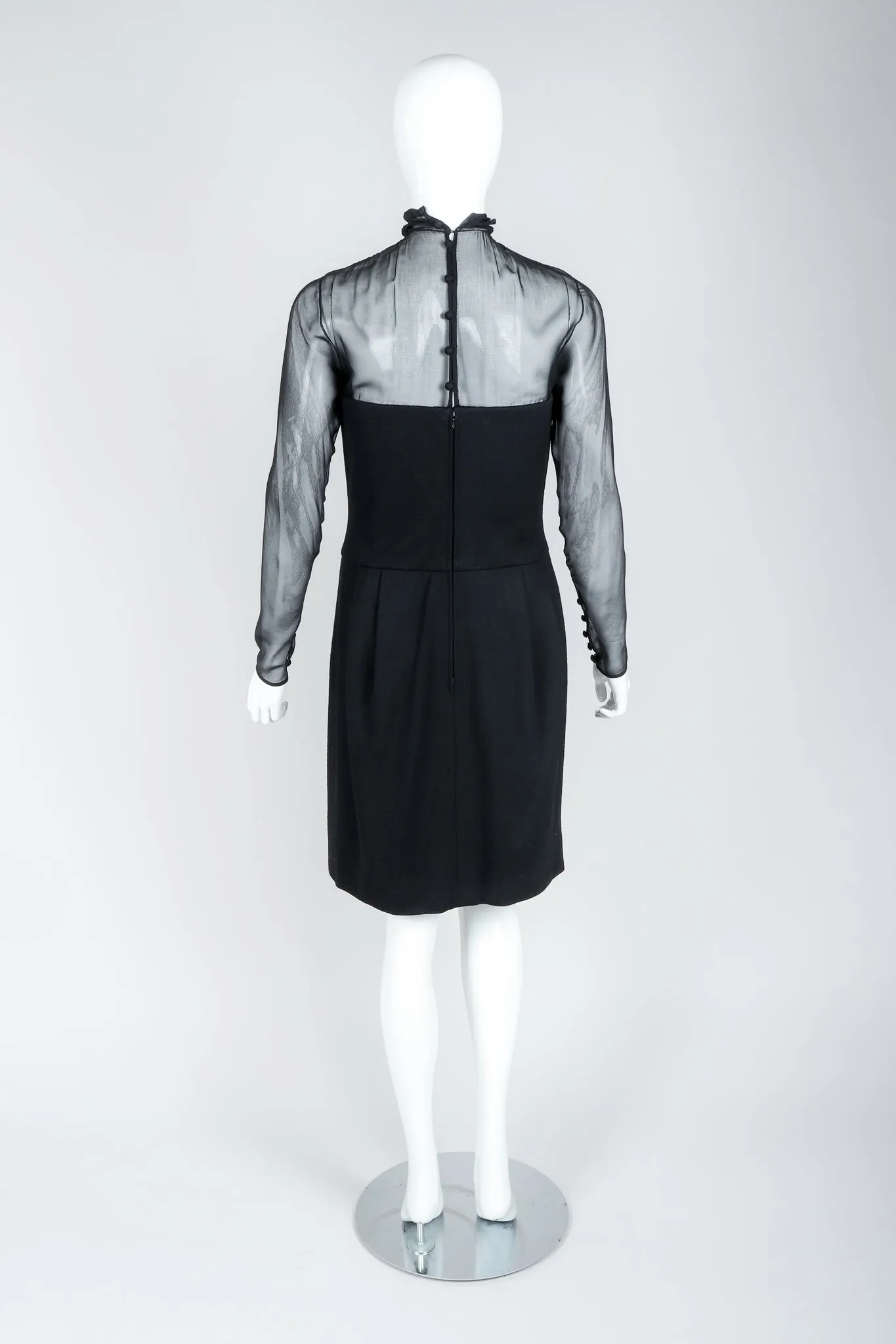 Numbered Couture Illusion Dress