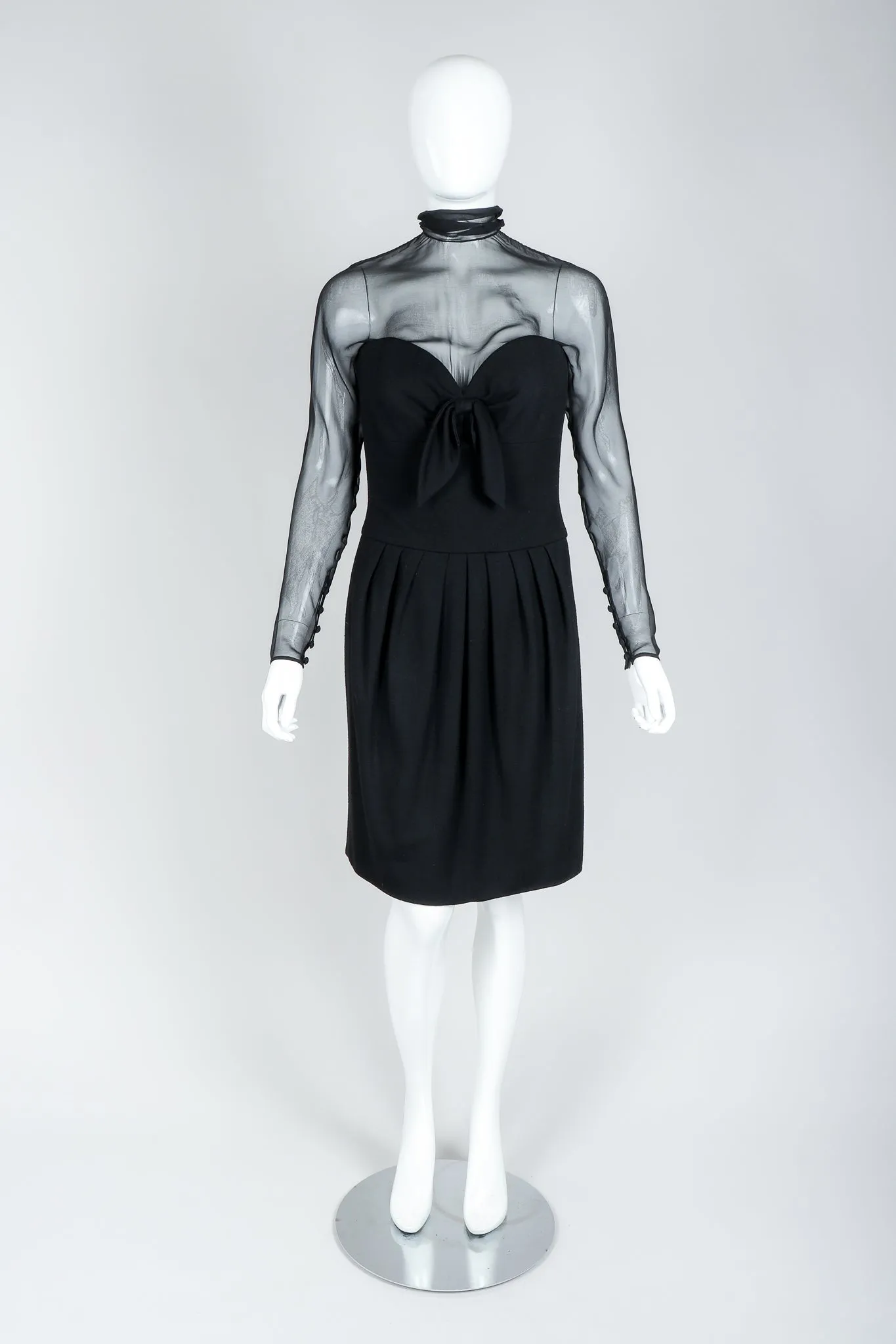 Numbered Couture Illusion Dress
