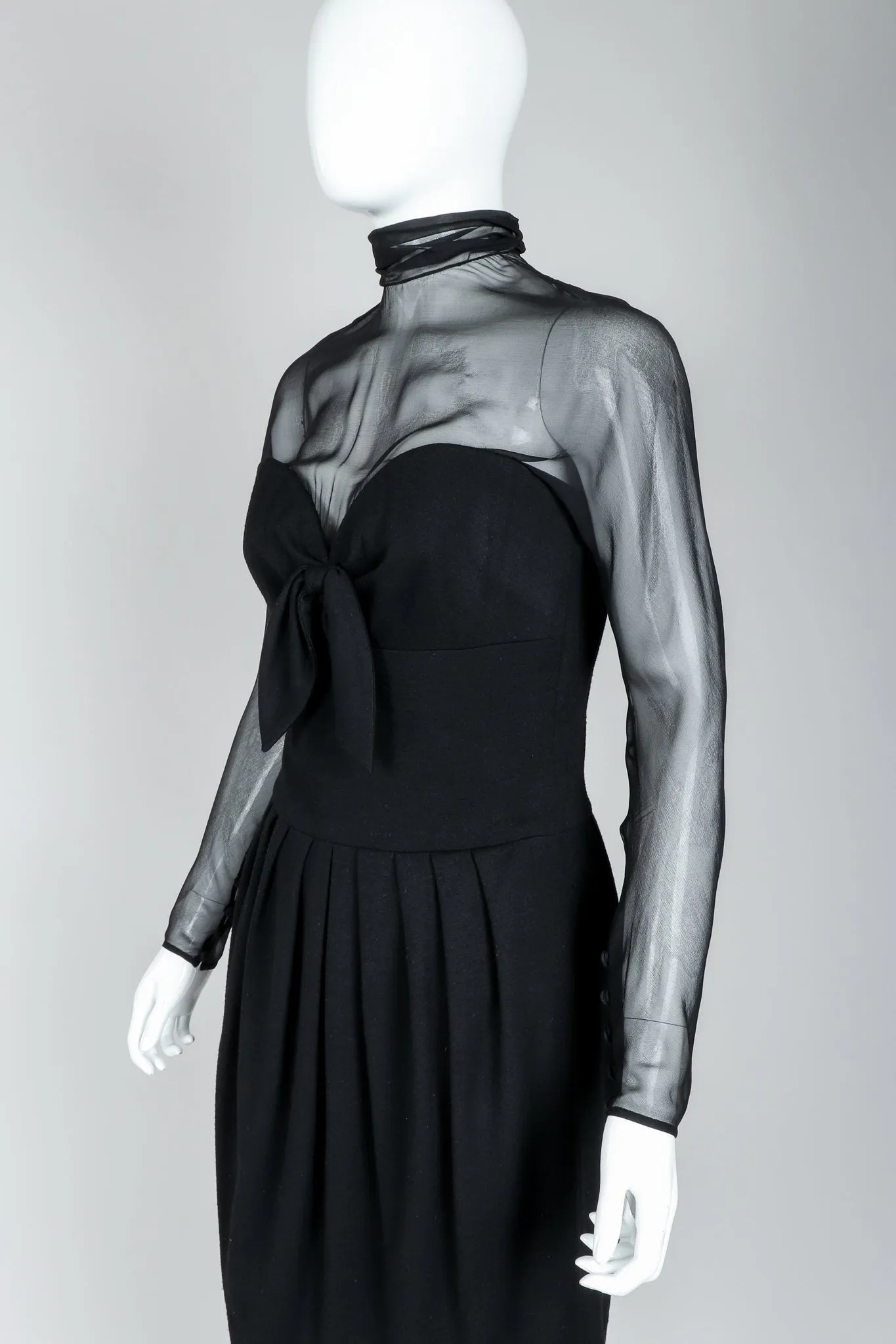 Numbered Couture Illusion Dress