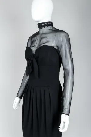 Numbered Couture Illusion Dress