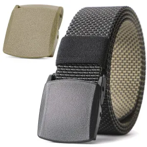 Nylon Belt Outdoor Belt Reversible Belt Tactical Duty Belt with YKK Plastic Buckle Up to 48"  by JASGOOD